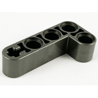 pearl dark gray technic liftarm modified bent thick l-shape 2 x 4