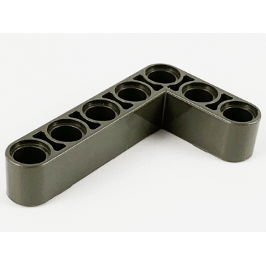 pearl dark gray technic liftarm modified bent thick l-shape 3 x 5