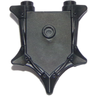 pearl dark gray minifigure shield pentagonal with spikes