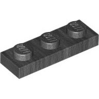 pearl dark gray plate 1 x 3