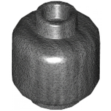 pearl dark gray minifigure head plain