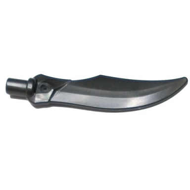 pearl dark gray minifigure weapon sword curved blade with bar