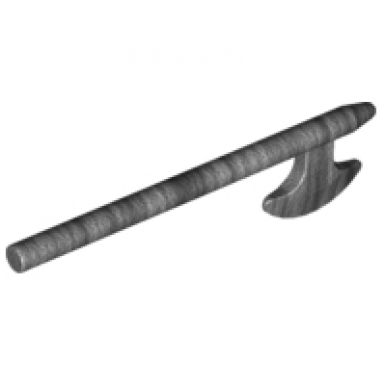 pearl dark gray minifigure weapon axe halberd