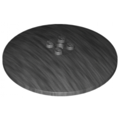 pearl dark gray dish 8 x 8 inverted radar - solid studs