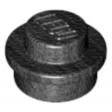 pearl dark gray plate round 1 x 1