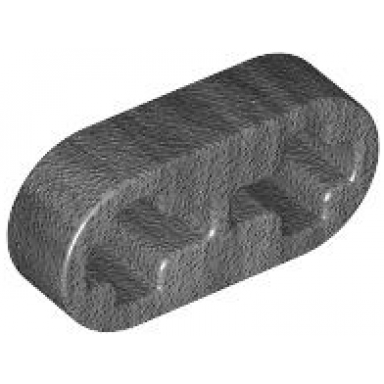 pearl dark gray technic liftarm thin 1 x 2 - axle holes