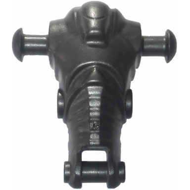 pearl dark gray torso with head mechanical super battle droid - wide head