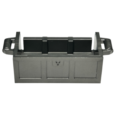 pearl dark gray container treasure chest bottom with slots in back