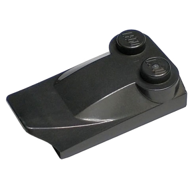 pearl dark gray slope curved 3 x 2 x 2 3 with 2 studs wing end