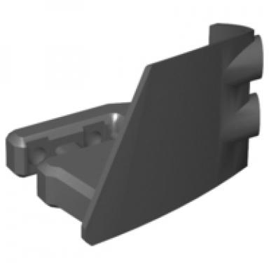 pearl dark gray technic panel rc car mudguard front left