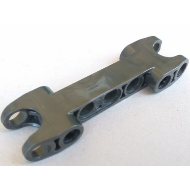 pearl dark gray technic axle and pin connector 2 x 7 with 2 ball joint sockets rounded ends