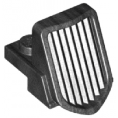 pearl dark gray vehicle grille 1 x 2 x 2 2 3 sloping