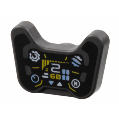 pearl dark gray minifigure utensil video game controller with steering wheel display pattern