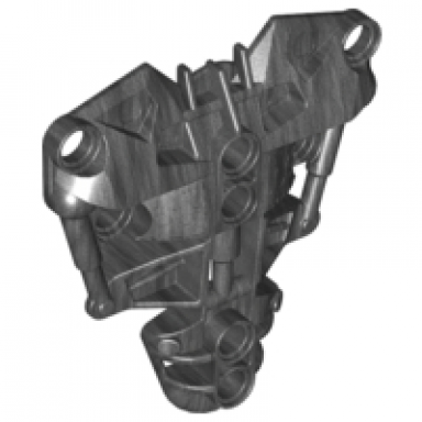 pearl dark gray bionicle chest armor toa inika - type 1