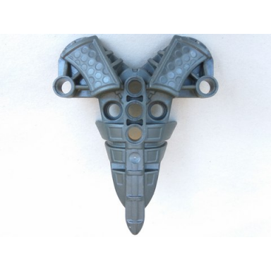 pearl dark gray bionicle chest armor toa inika - type 2