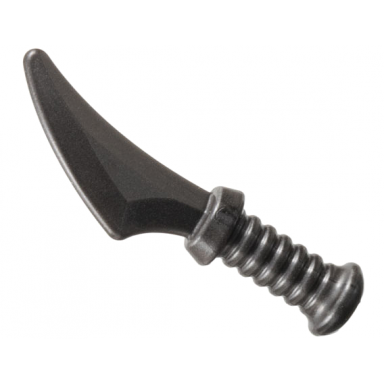 pearl dark gray minifigure weapon dagger knife curved