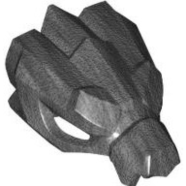 pearl dark gray minifigure headgear helmet dragon upper jaw with bar holes