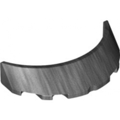 pearl dark gray windscreen 3 x 6 x 1 curved