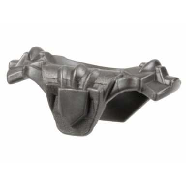pearl dark gray minifigure armor breastplate with shoulder pads - troll warrior orc