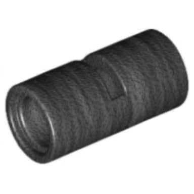 pearl dark gray technic pin connector round 2l with slot pin joiner round