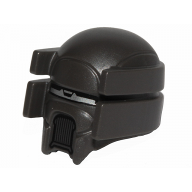 pearl dark gray minifigure headgear helmet sw knight of ren with silver visor pattern