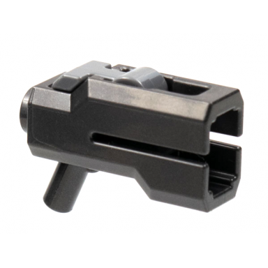 pearl dark gray minifigure weapon bazooka mini blaster shooter with dark bluish gray trigger 69767 69755