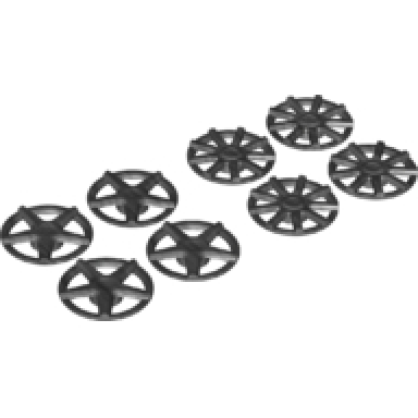 pearl dark gray wheel cover 5 spoke and 9 spoke for wheel 72206pb01 8 in bag - 4 of each multipack