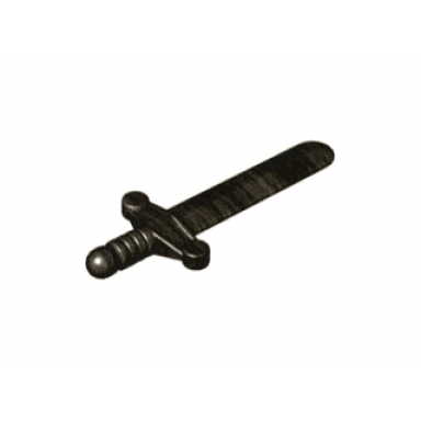 pearl dark gray minifigure weapon sword shortsword elaborate hilt