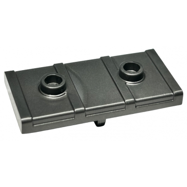 pearl dark gray container treasure chest lid flat