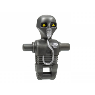 pearl dark gray torso head mechanical 2-1b medical droid badge with t pattern