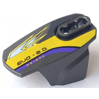 pearl dark gray hero factory armor with ball joint socket - size 5 with evo 2.0 pattern