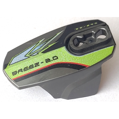 pearl dark gray hero factory armor with ball joint socket - size 5 with breez 2.0 pattern