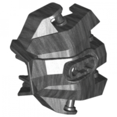 pearl dark gray hero factory hand armor with handles for clips