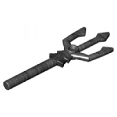 pearl dark gray minifigure weapon trident