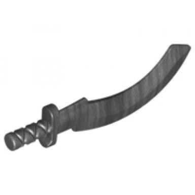 pearl dark gray minifigure weapon sword khopesh sickle sword