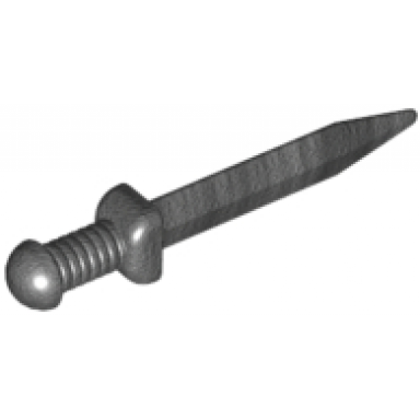 pearl dark gray minifigure weapon sword roman gladius with thin crossguard