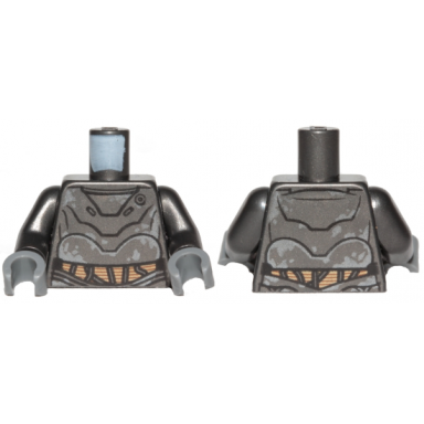 pearl dark gray torso sw ra-7 with peeling paint pattern 2 pearl dark gray arms dark bluish gray hands