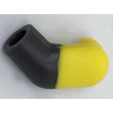 pearl dark gray arm left with molded yellow short sleeve pattern
