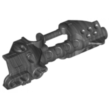 pearl dark gray hero factory weapon zamor sphere launcher top half with barrel and sight