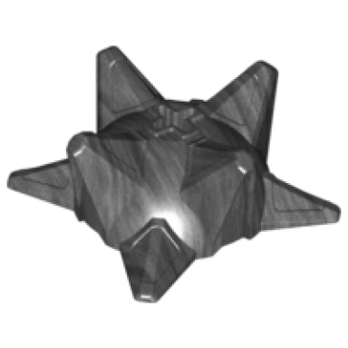 pearl dark gray hero factory weapon spiked ball half with axle hole