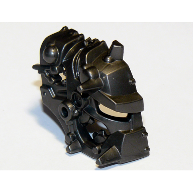 pearl dark gray hero factory mask half splitface