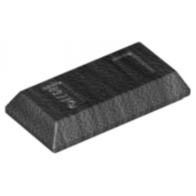 pearl dark gray minifigure utensil ingot bar
