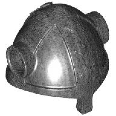 pearl dark gray minifigure headgear helmet viking with side holes