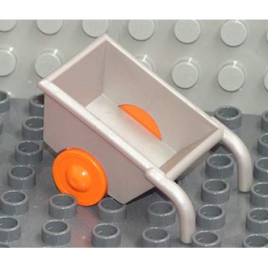 duplo wheelbarrow with thin orange wheels