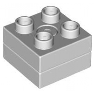 very light bluish gray duplo turntable swivel 2 x 2 with square top