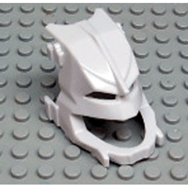 very light bluish gray bionicle mask from canister lid piraka thok - set 8905
