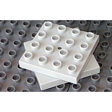 very light bluish gray duplo turntable swivel 4 x 4