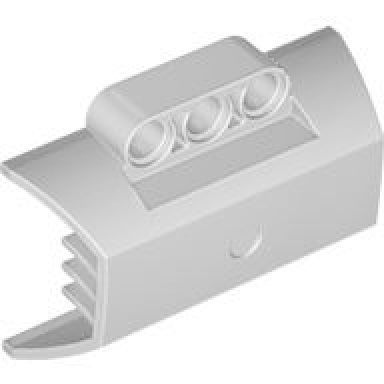 very light bluish gray technic panel engine block half side intake