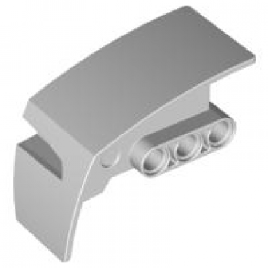 very light bluish gray technic panel car mudguard right