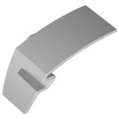 very light bluish gray technic panel car mudguard left